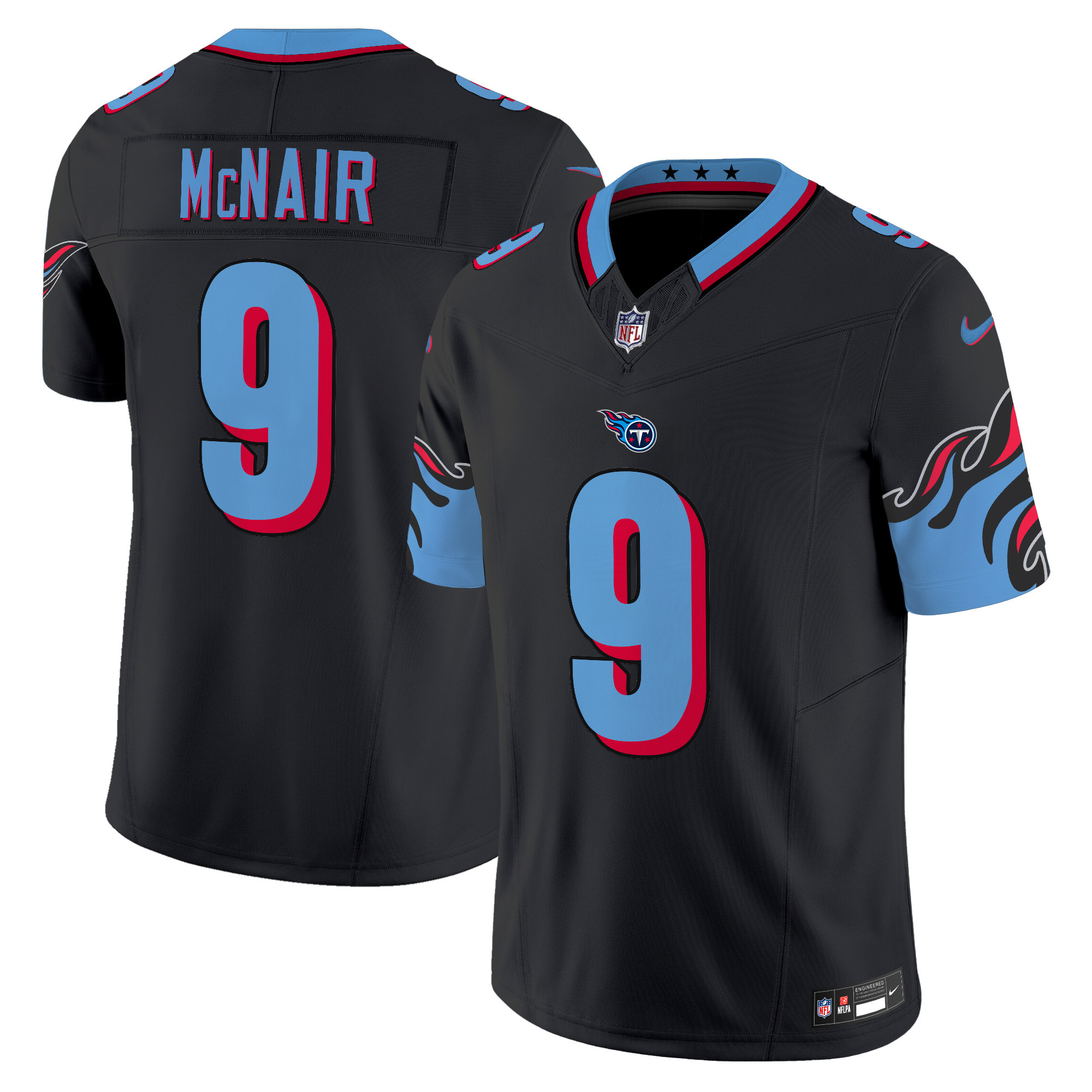 Men's Steve Mcnair Tennessee Titans Special Vapor Limited Black Jersey - All Stitched