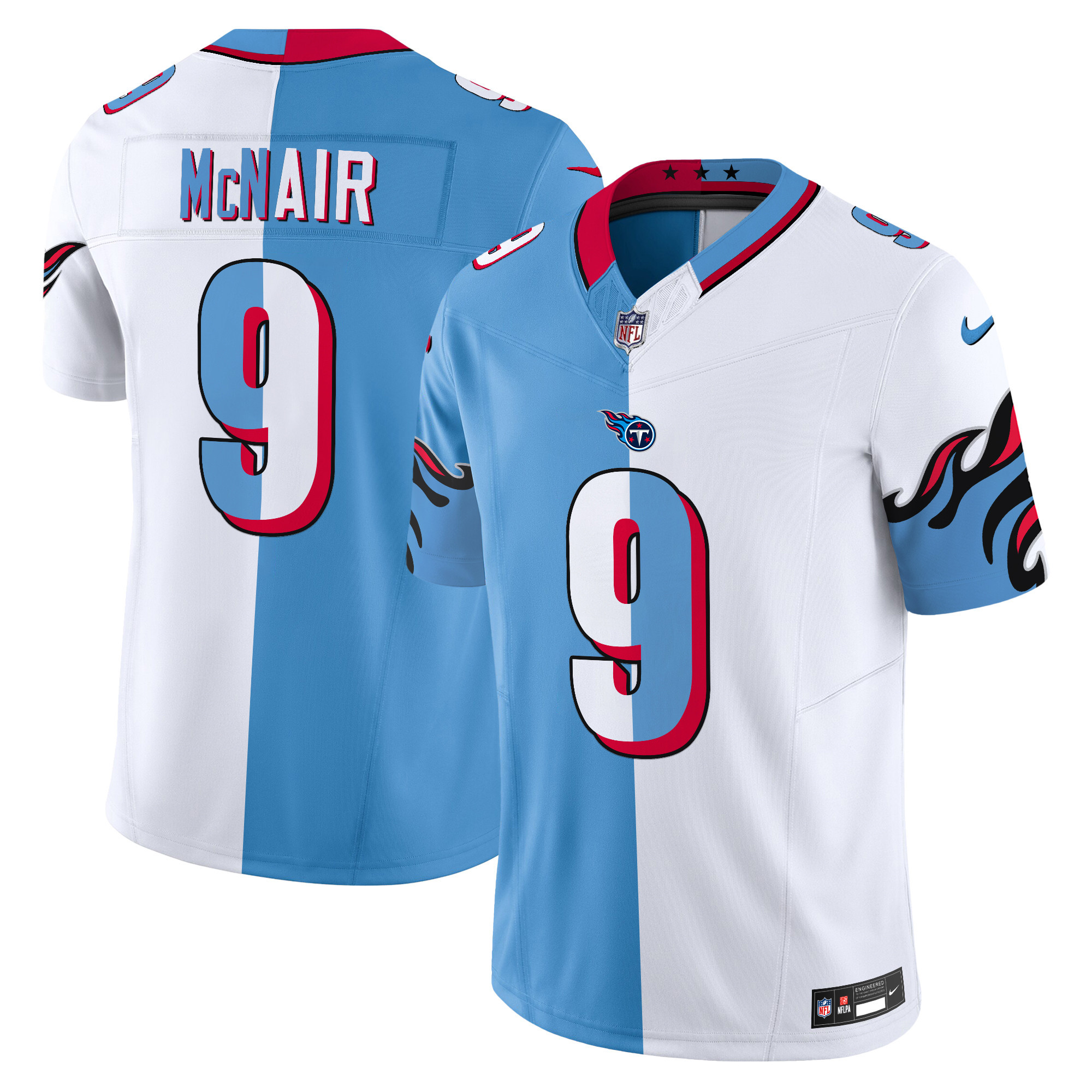 Men's Steve Mcnair Tennessee Titans Special Vapor Limited Split Jersey - All Stitched