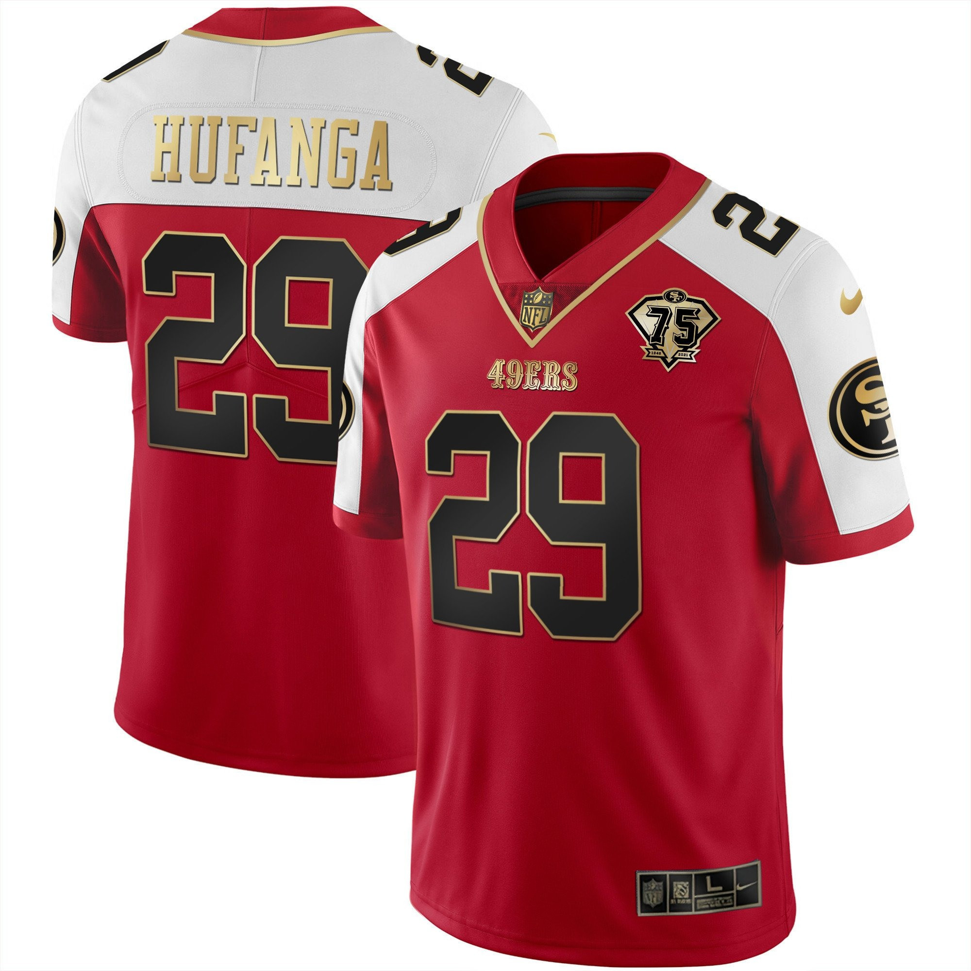 Men's Talanoa Hufanga San Francisco 49ers Vapor Gold Alternate Jersey Collection - All Stitched