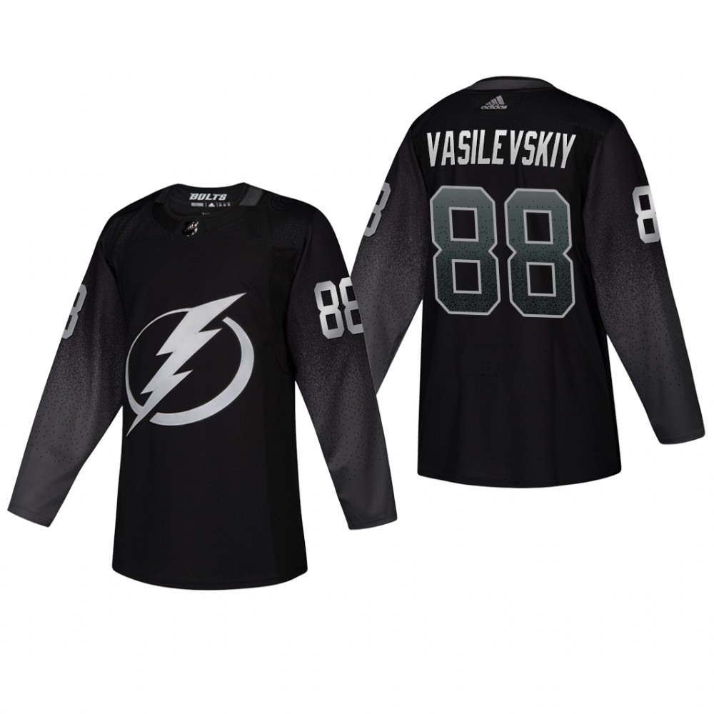 Men's Tampa Bay Lightning Andrei Vasilevskiy #88 2019 Alternate Reasonable Jersey - Black