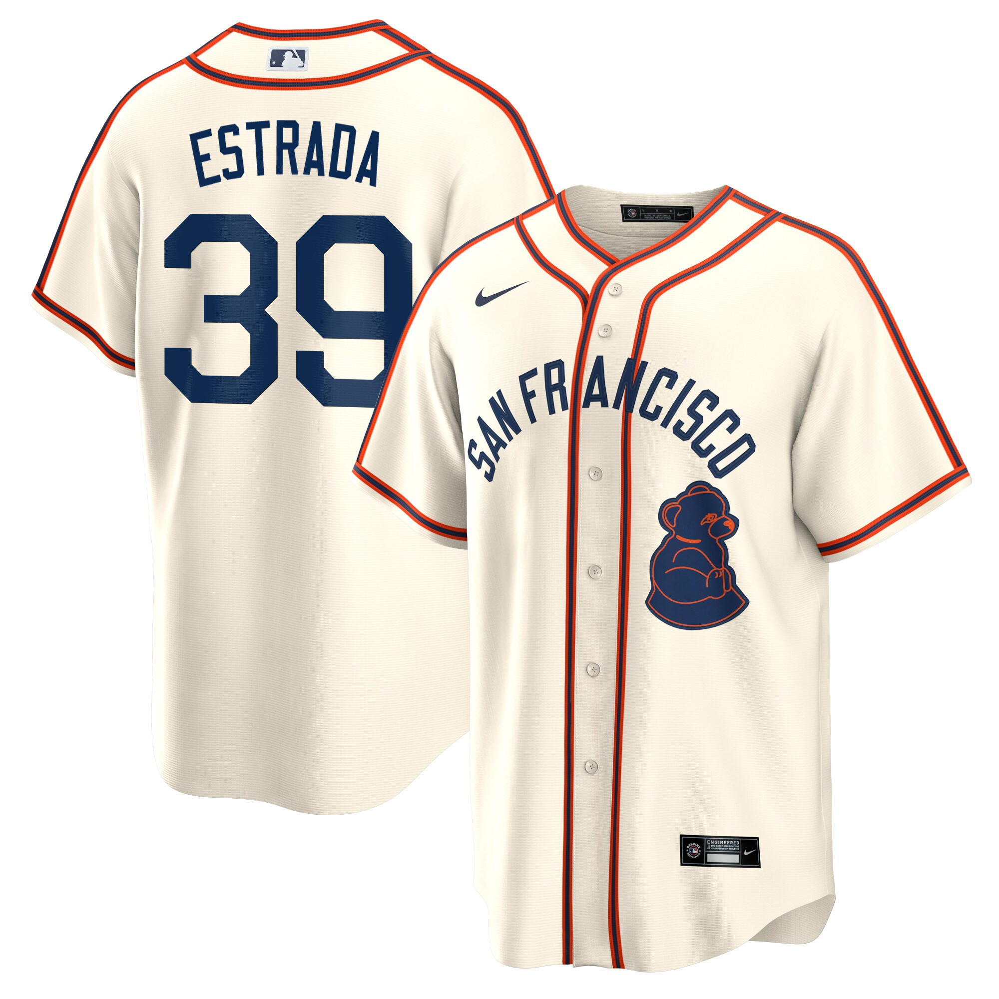 Men's Thairo Estrada San Francisco Giants 2024 Rickwood Classic Vapor Premier Limited Cream Jersey - All Stitched