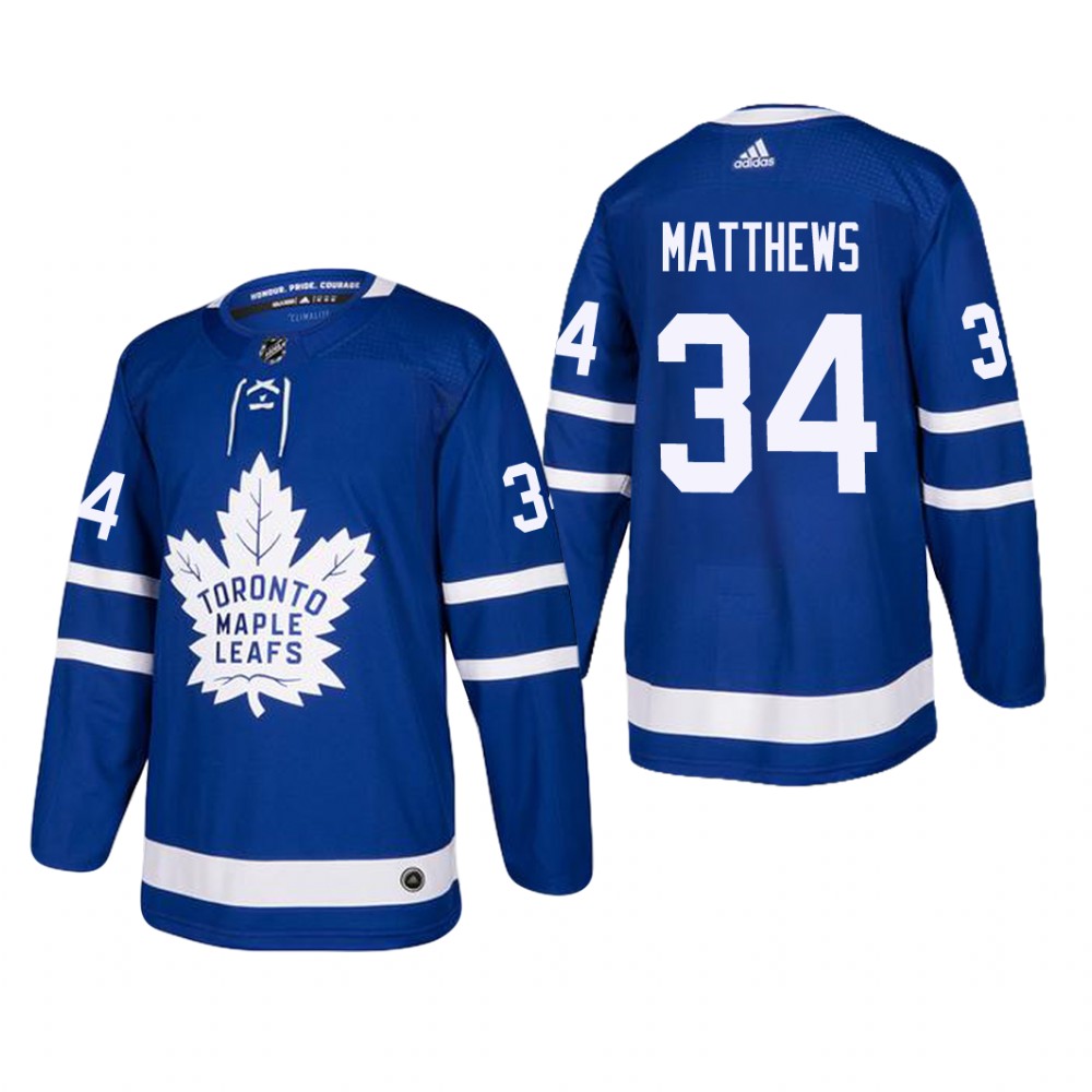 Men's Toronto Maple Leafs Auston Matthews #34 Home Blue Player Cheap Jersey