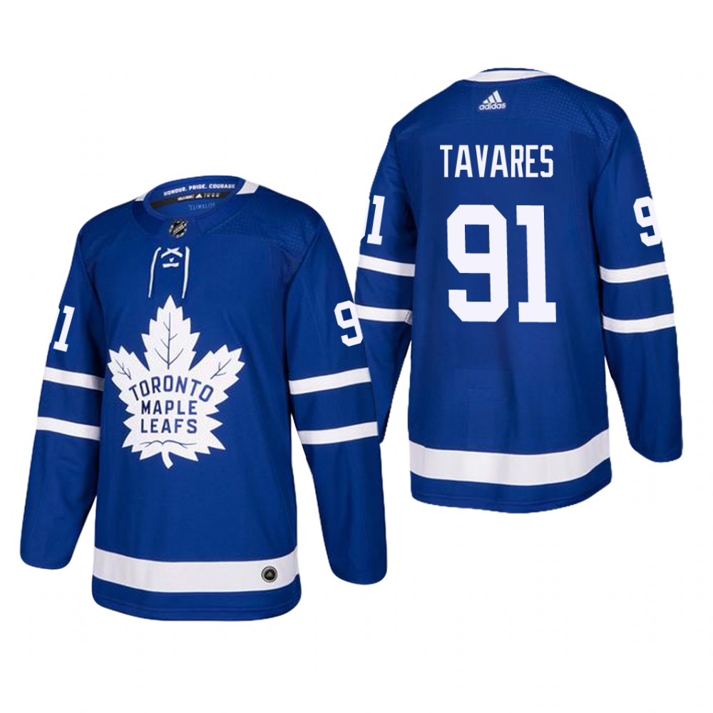 Men's Toronto Maple Leafs John Tavares #91 Home Blue Player Cheap Jersey