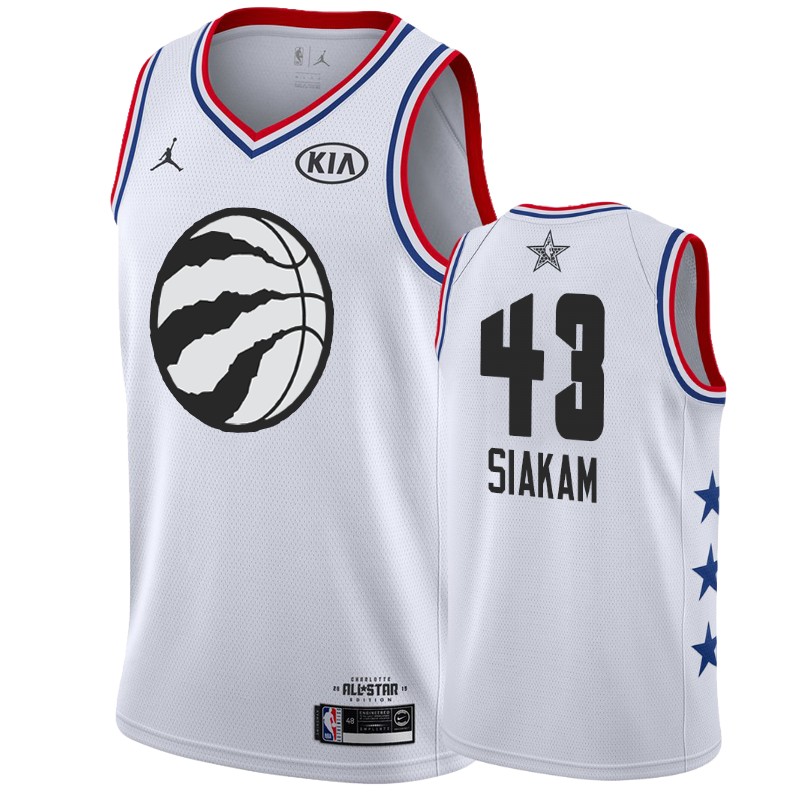 Men's Toronto Raptors #43 Pascal Siakam 2019 All-Star Jersey - White