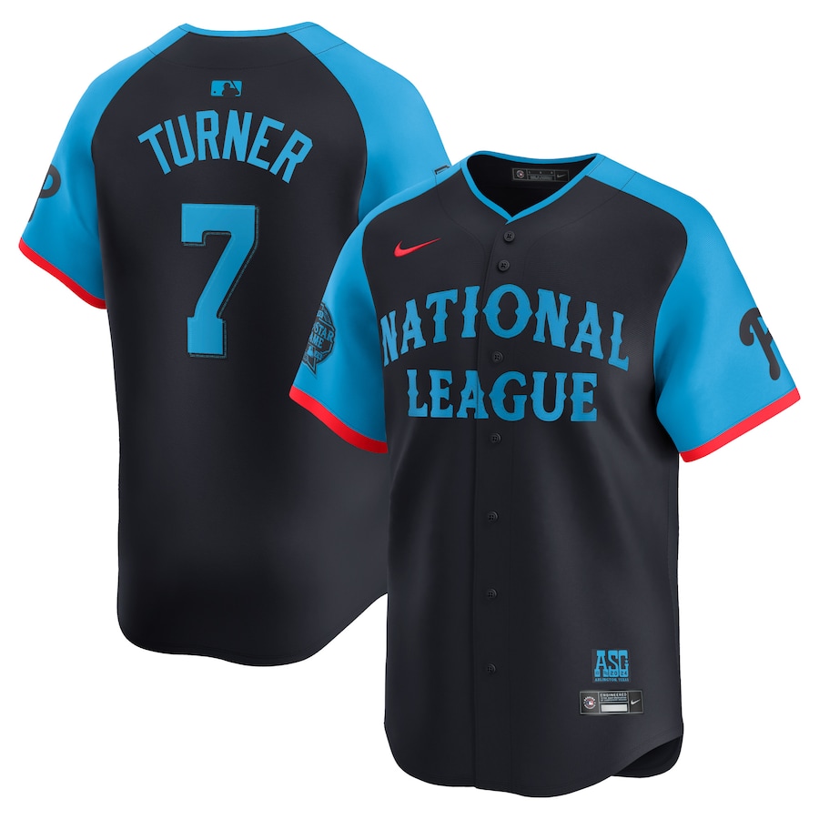 Men's Trea Turner National League 2024 All-Star Game Limited Jersey - Navy