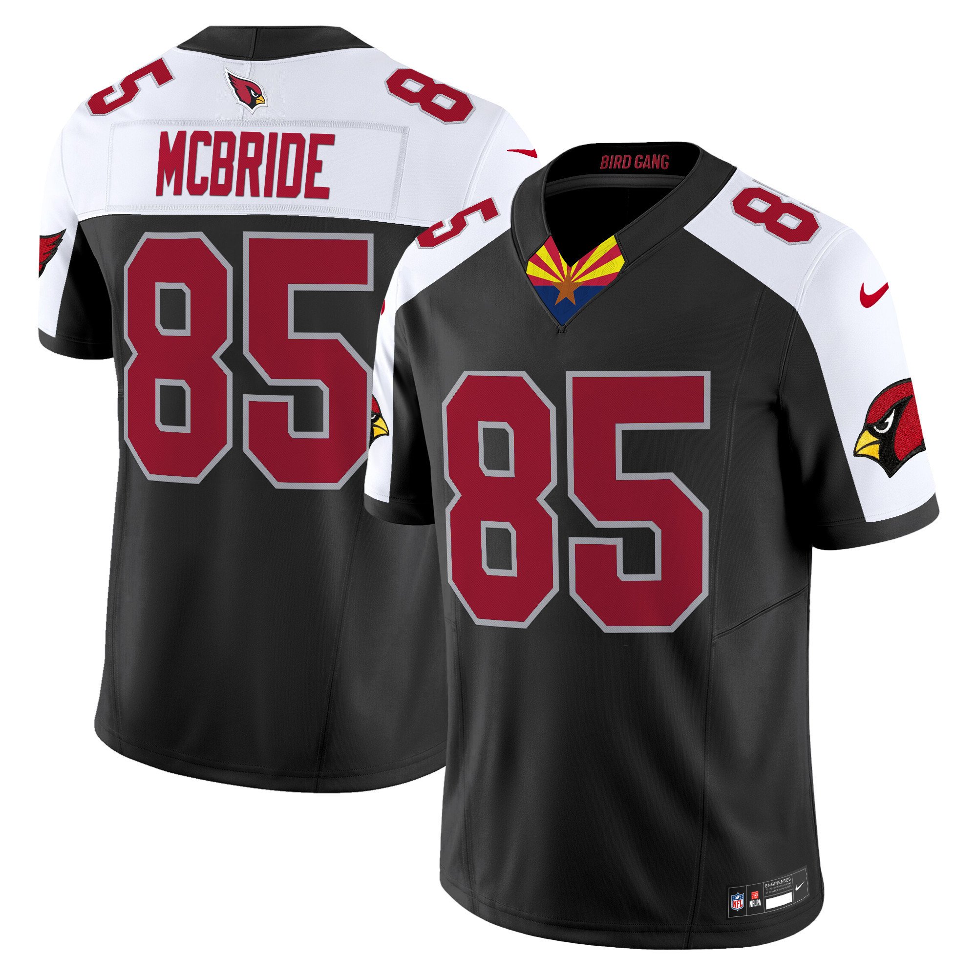 Men's Trey McBride Arizona Cardinals 2024 Special Vapor Limited Black Alternate Jersey - All Stitched