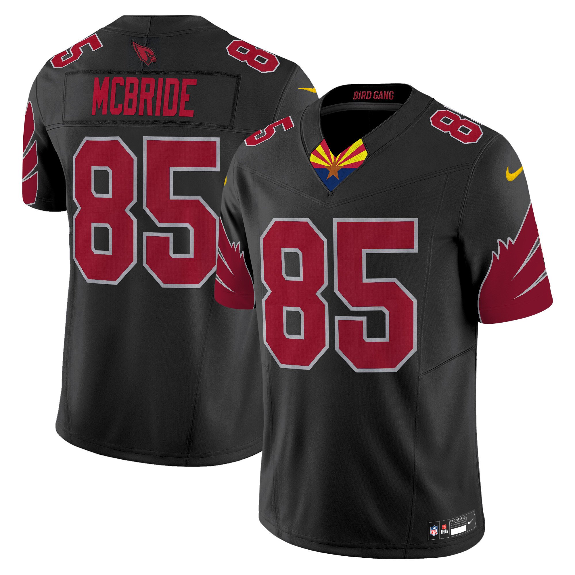 Men's Trey McBride Arizona Cardinals 2024 Special Vapor Limited Black Jersey - All Stitched