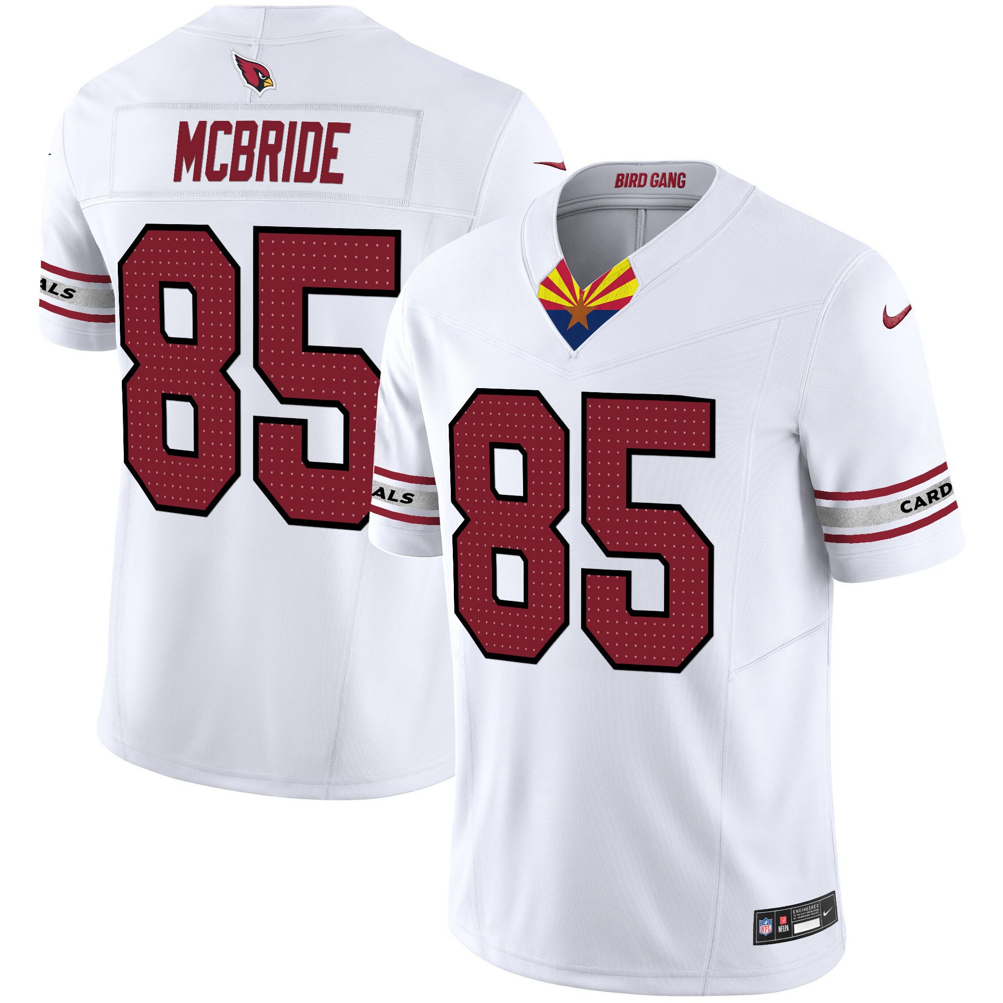 Men's Trey McBride Arizona Cardinals 2024 Special Vapor Limited White Jersey - All Stitched