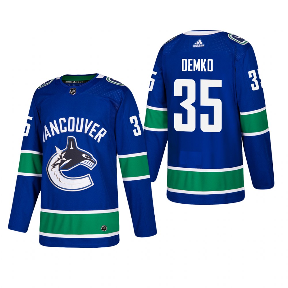 Men's Vancouver Canucks Thatcher Demko #35 Home Blue Player Cheap Jersey
