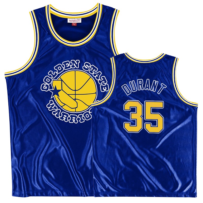 Men's Warriors Kevin Durant Black Throwback MITCHELL & NESS Tank Top