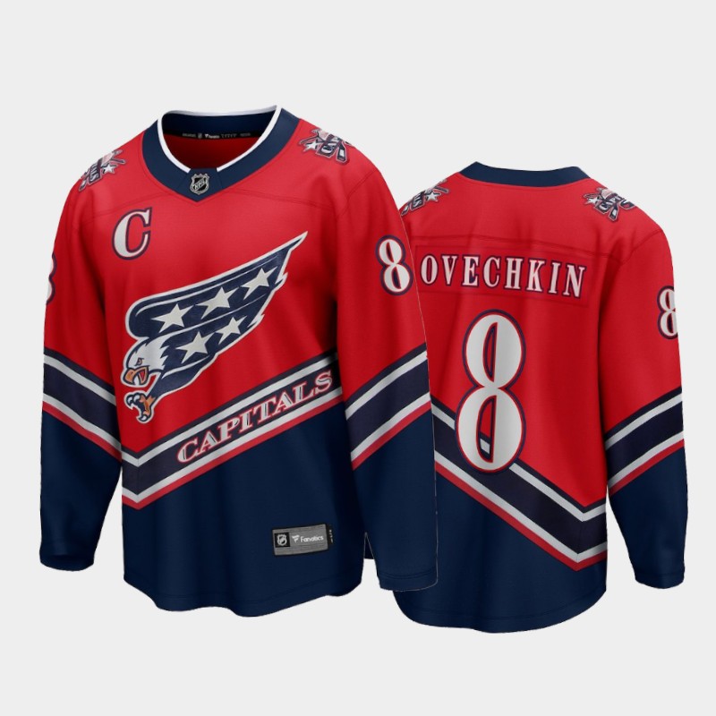 Men's Washington Capitals Alexander Ovechkin #8 Special Edition Red 2020-21 Breakaway Player Jersey