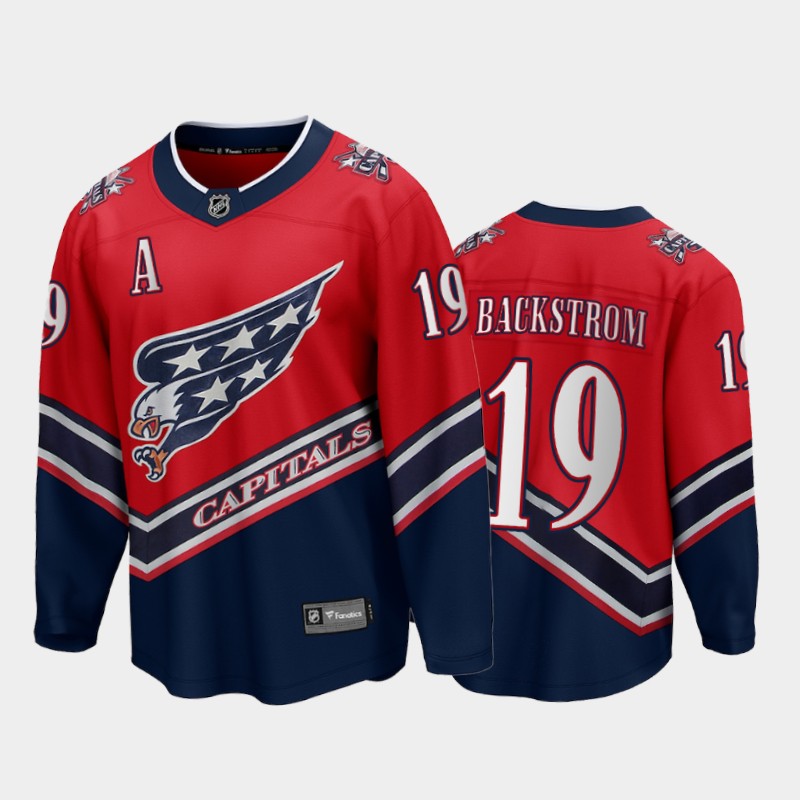 Men's Washington Capitals Nicklas Backstrom #19 Reverse Retro Red Jersey
