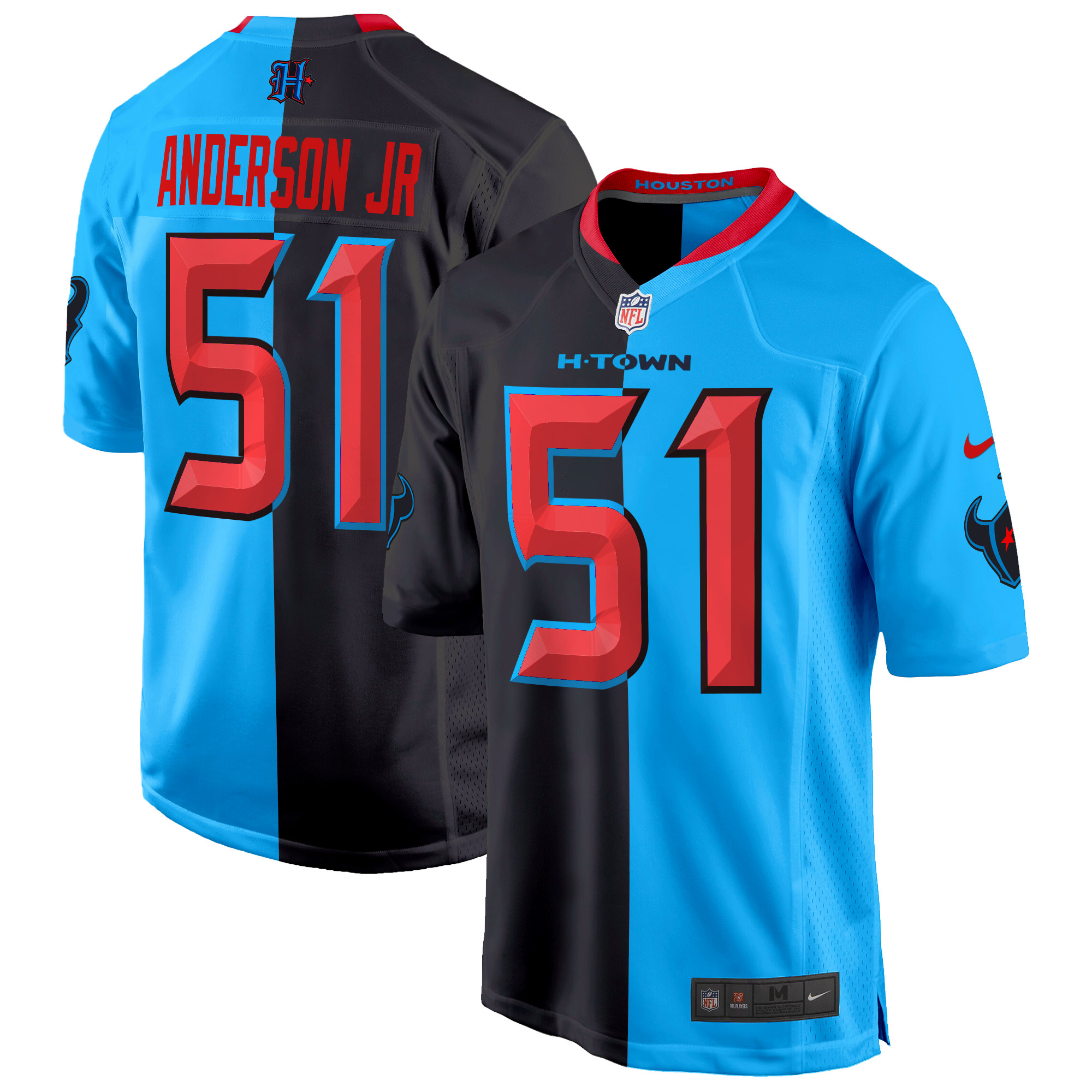 Men's Will Anderson Jr. Houston Texans 2024 Game Split Jersey - All Stitched