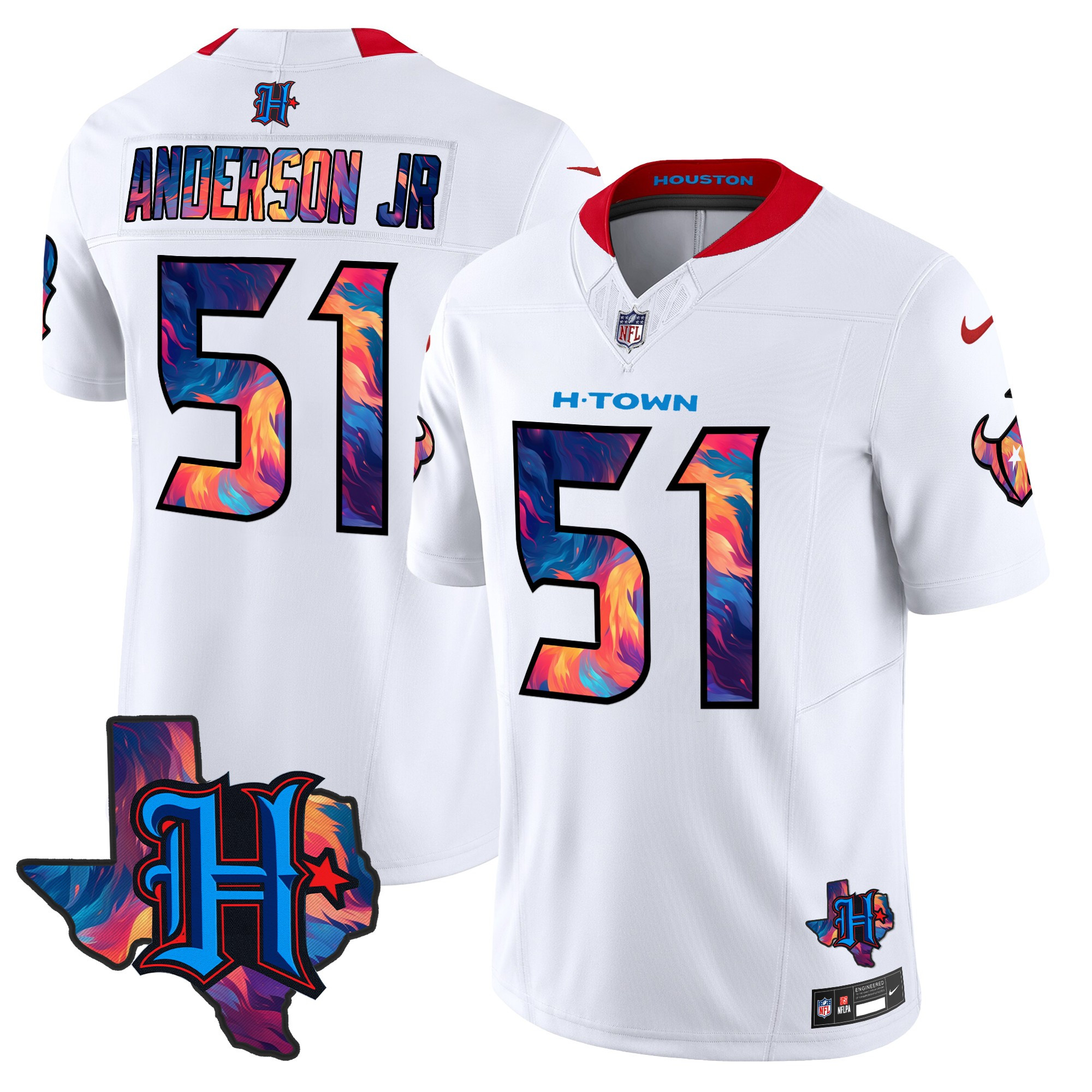 Men's Will Anderson Jr. Houston Texans 2024 Special Vapor Limited White Jersey - All Stitched