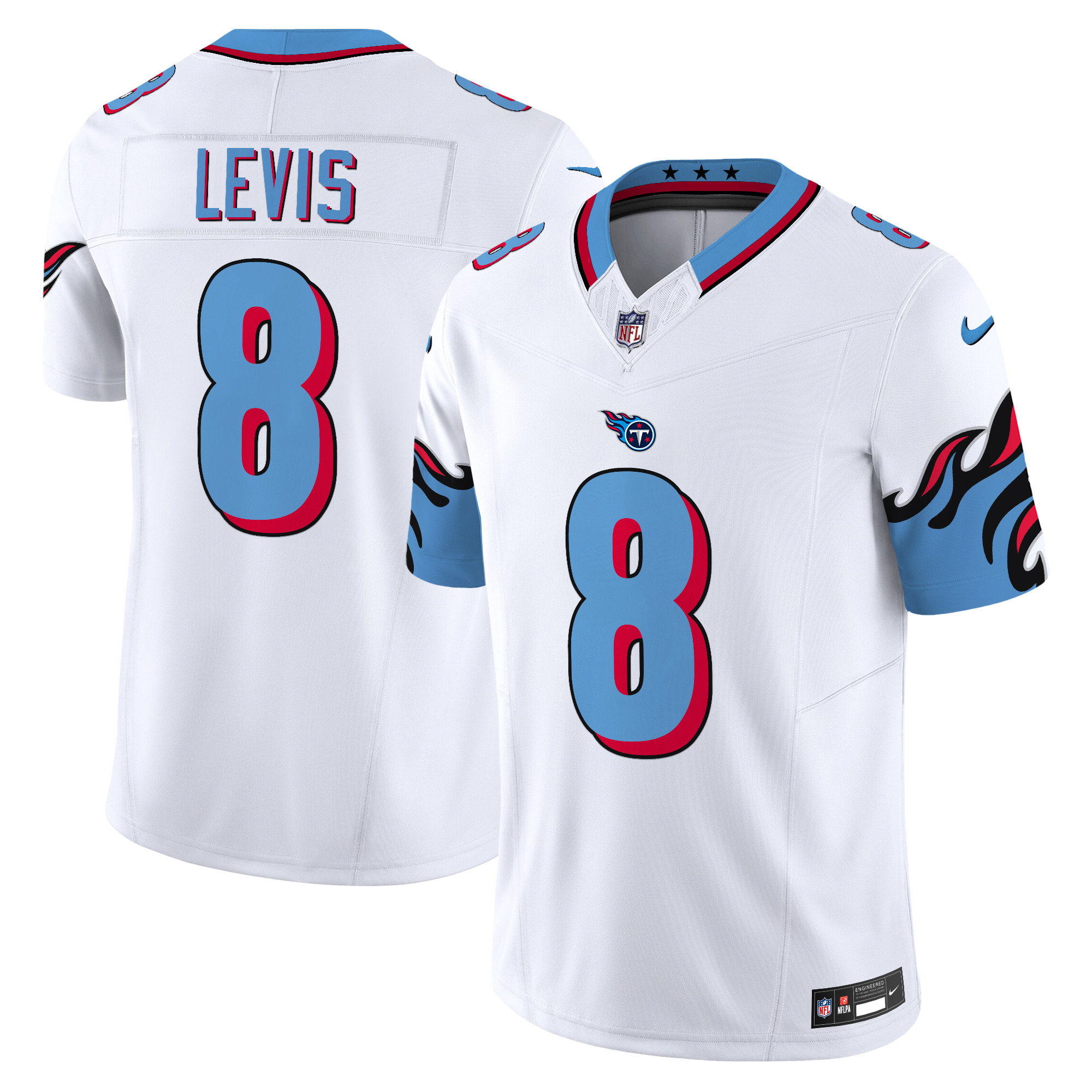 Men's Will Levis Tennessee Titans Special Vapor Limited White Jersey - All Stitched