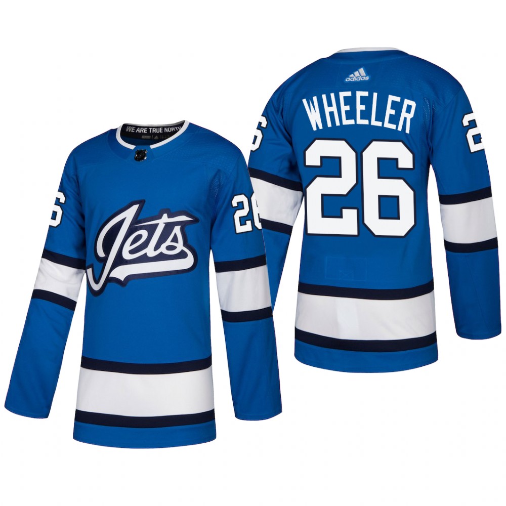 Men's Winnipeg Jets Blake Wheeler #26 2018-19 Alternate Reasonable Jersey - Blue
