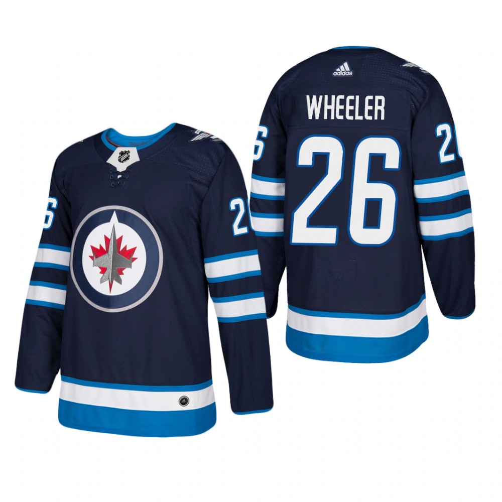 Men's Winnipeg Jets Blake Wheeler #26 Home Navy Player Cheap Jersey