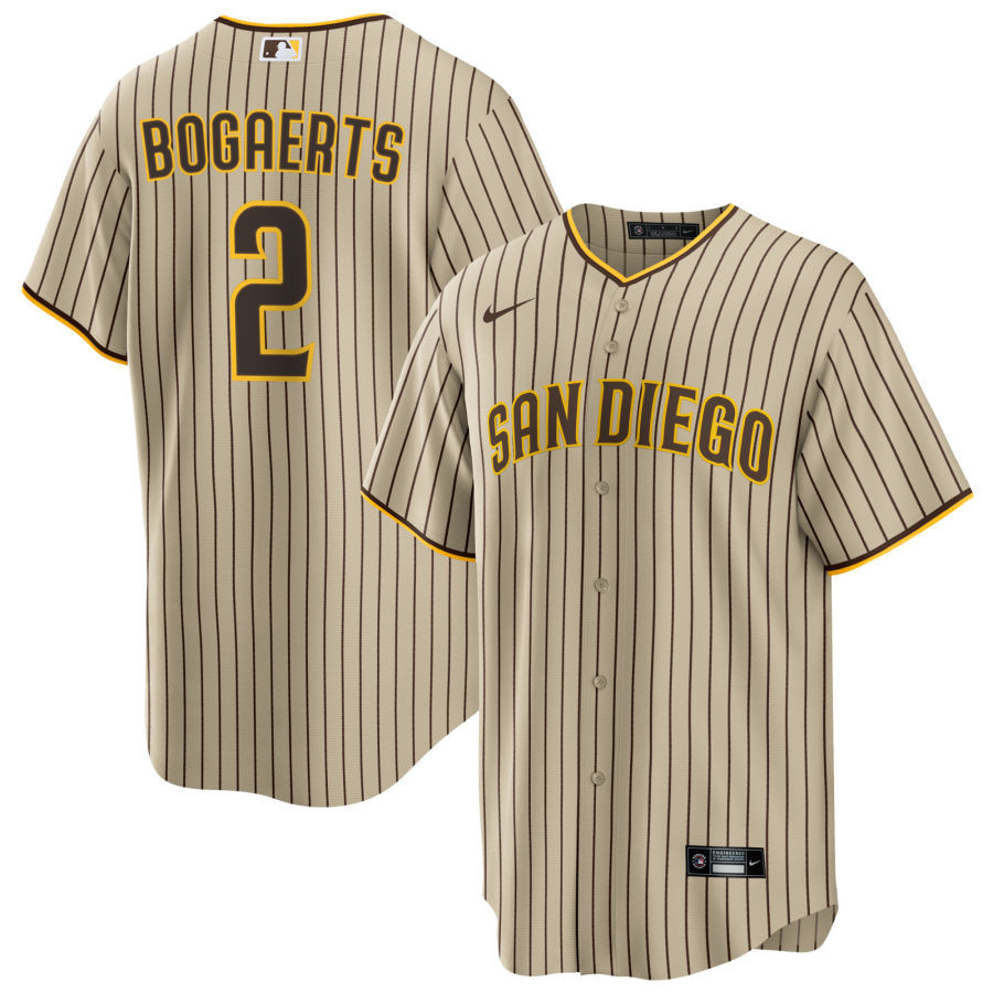 Men's Xander Bogaerts San Diego Padres Brown Jersey - All Stitched