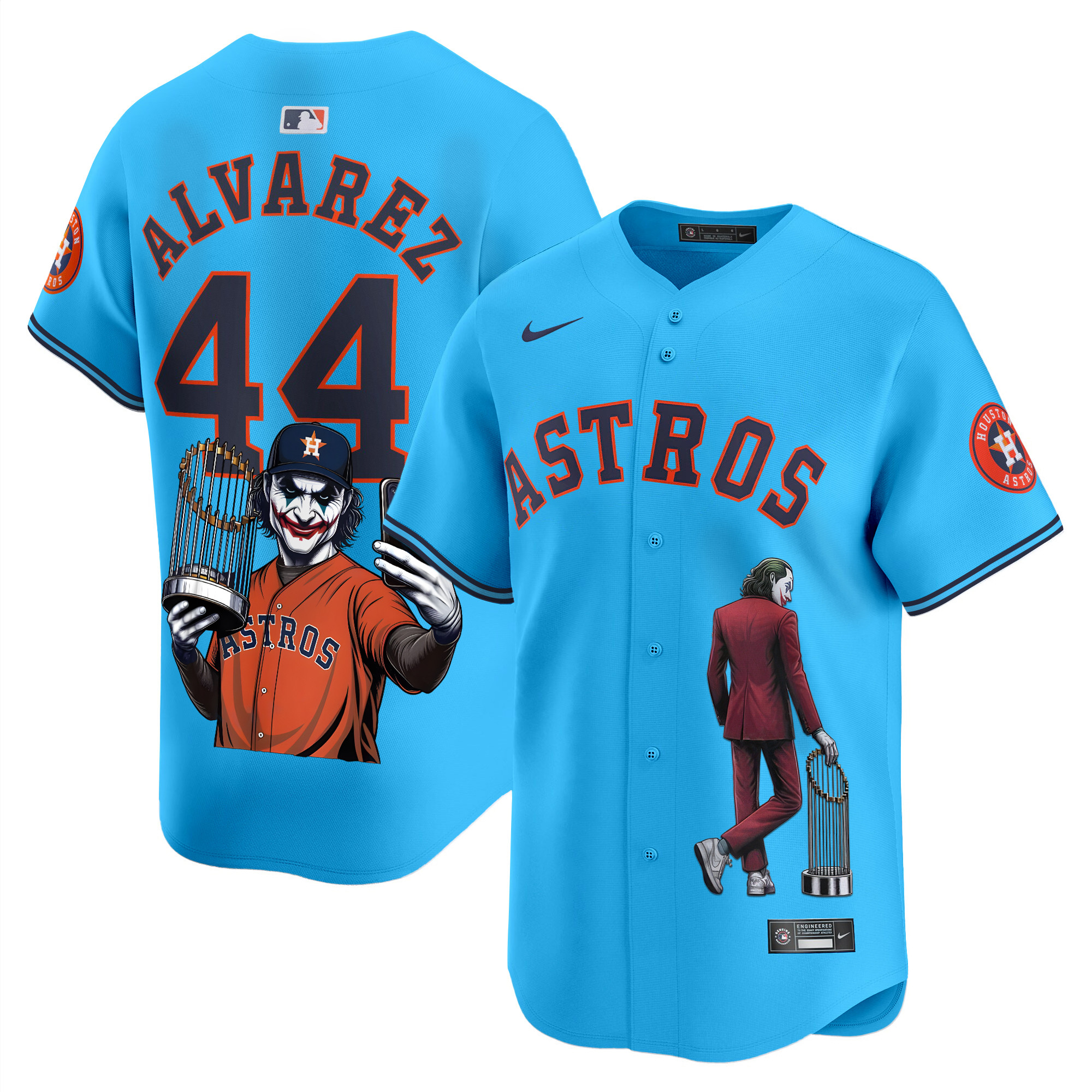 Men's Yordan ¡lvarez Houston Astros Joker Vapor Premier Limited Light blue Jersey - Printed