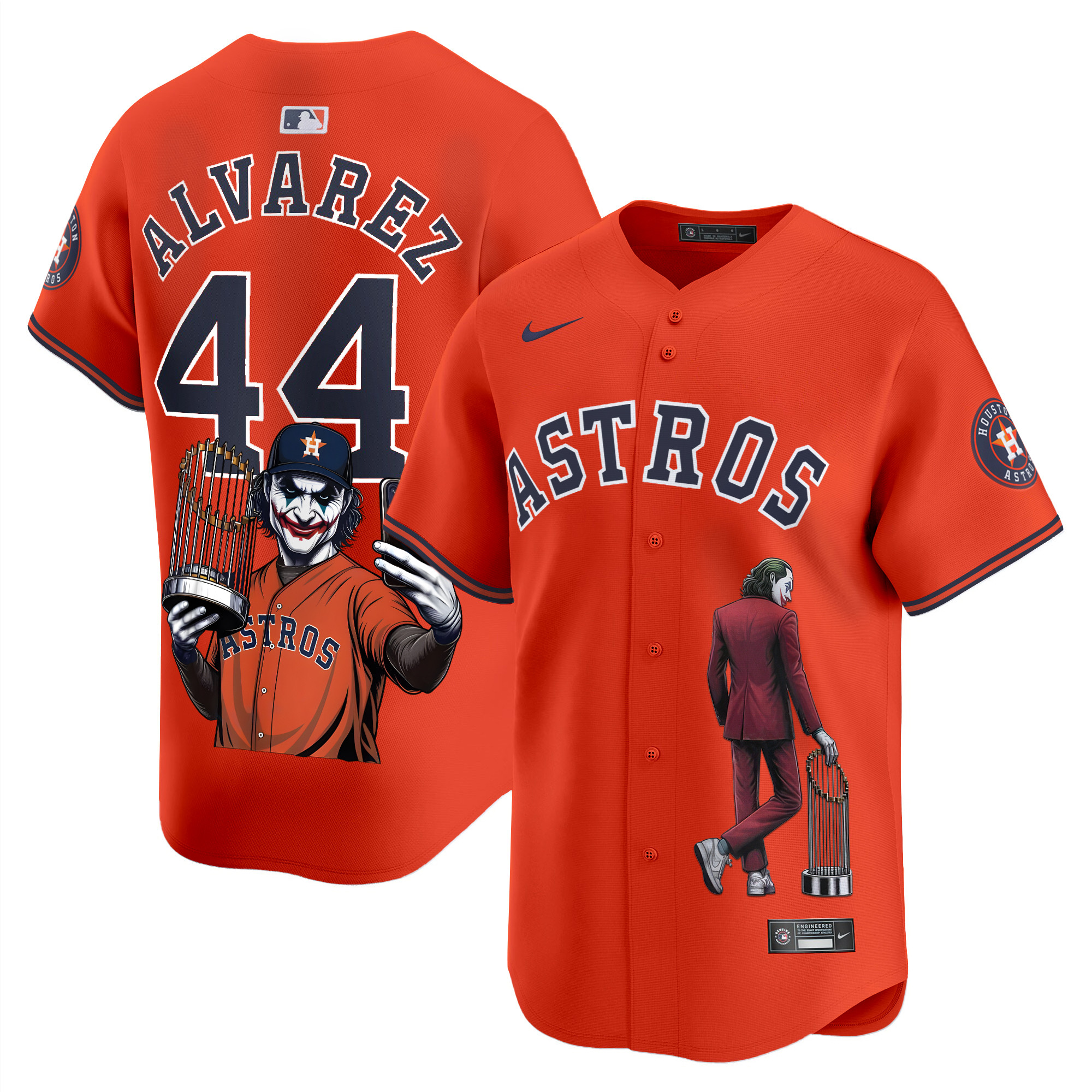 Men's Yordan ¡lvarez Houston Astros Joker Vapor Premier Limited Orange Jersey - Printed