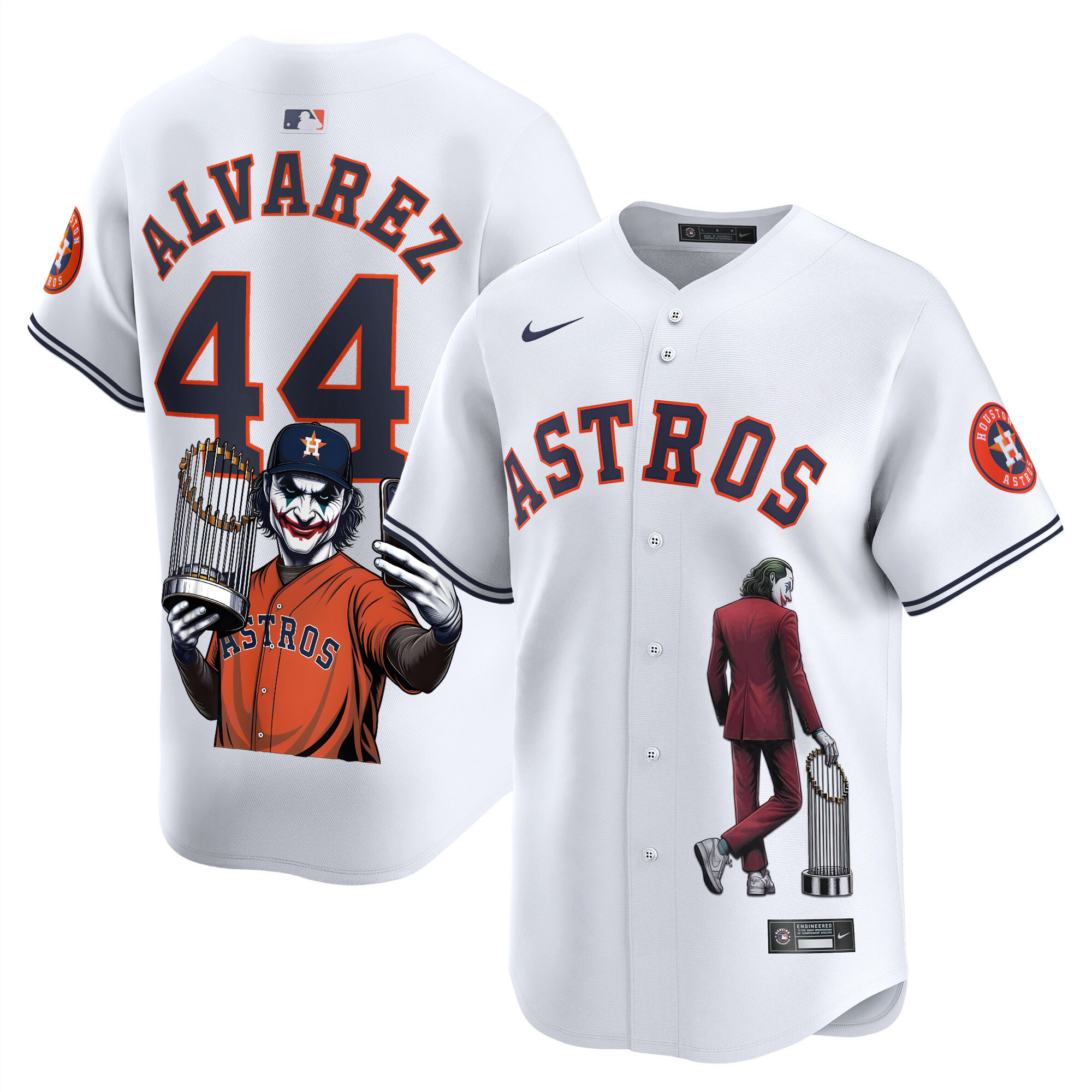 Men's Yordan ¡lvarez Houston Astros Joker Vapor Premier Limited White Jersey - Printed