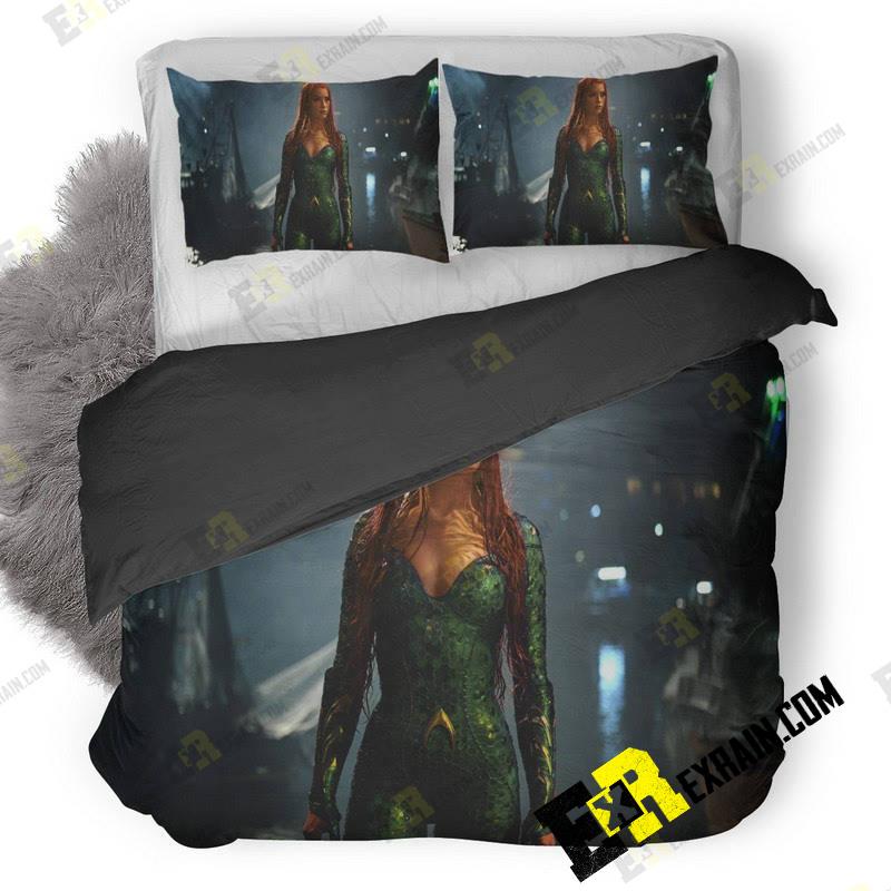 Mera Amber Heard 5K P 3D Customized Duvet Cover Bedding Set