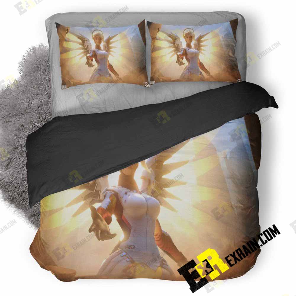 Mercy Overwatch 3D Customized Duvet Cover Bedding Set