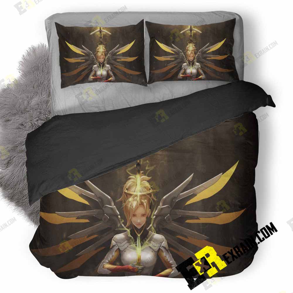 Mercy Overwatch 73 3D Customized Duvet Cover Bedding Set