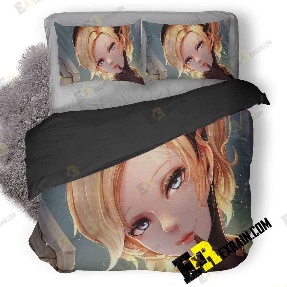 Mercy Overwatch Artistic Artwork 3D Customized Duvet Cover Bedding Set