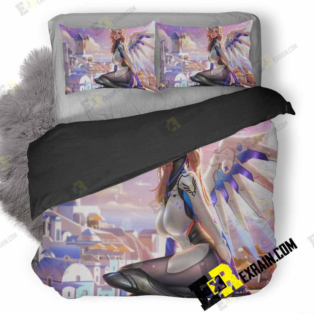 Mercy Overwatch B3 3D Customized Duvet Cover Bedding Set