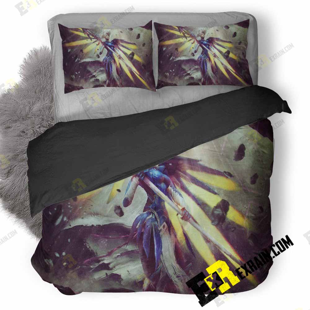 Mercy Overwatch Best Artwork Zj 3D Customized Duvet Cover Bedding Set