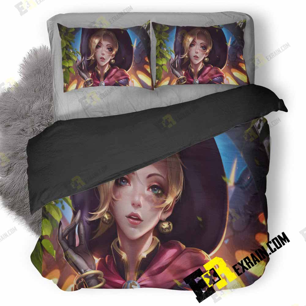 Mercy Overwatch Fantasy Td 3D Customized Duvet Cover Bedding Set