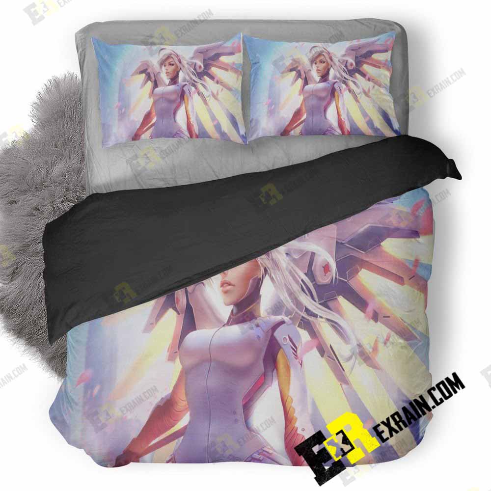 Mercy Overwatch Hd Artwork Do 3D Customized Duvet Cover Bedding Set