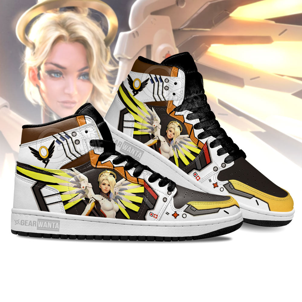 Mercy Overwatch J1 Shoes For Fans Sneakers, Air Jordan Hightop
