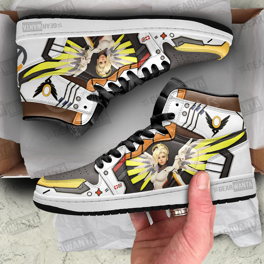 Mercy Overwatch J1 Shoes For Fans Sneakers, Air Jordan Hightop