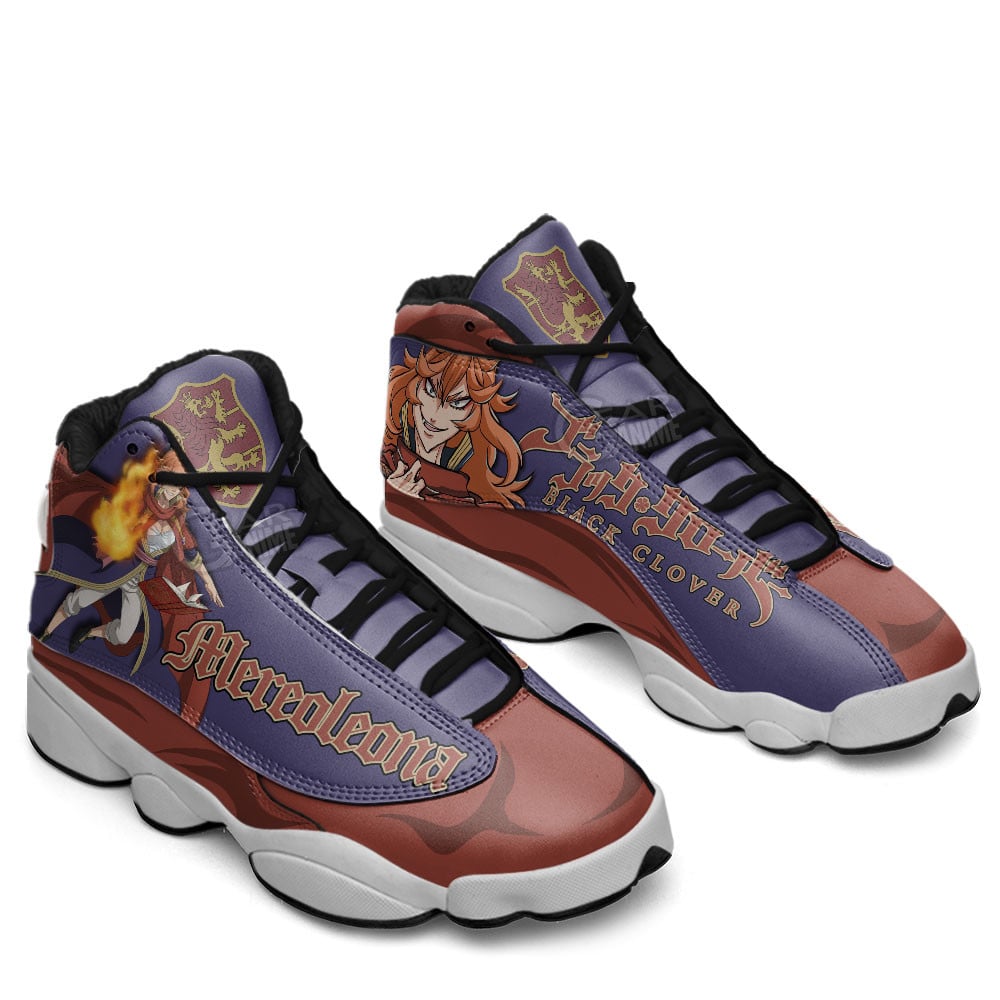 Mereoleona Vermillion JD13 Sneakers Black Clover Custom Anime Shoes
