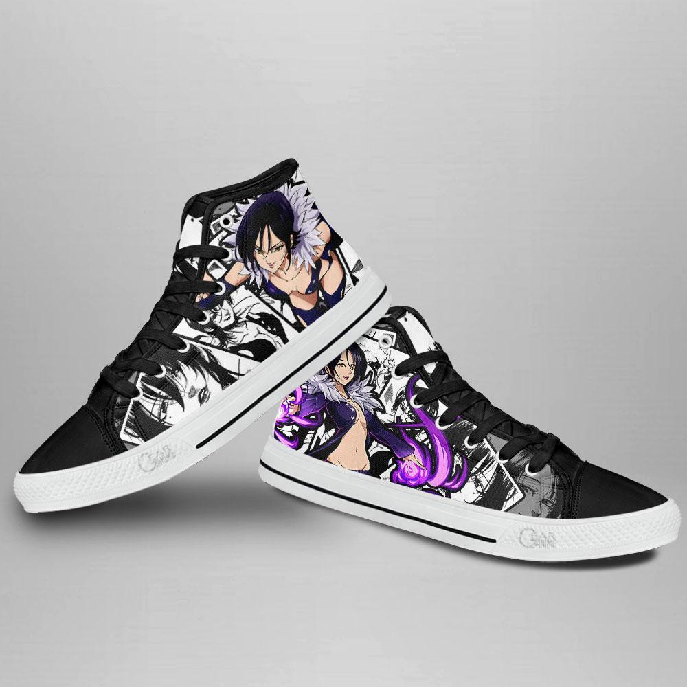 Merlin High Top Shoes Custom Manga Anime Seven Deadly Sins Sneakers