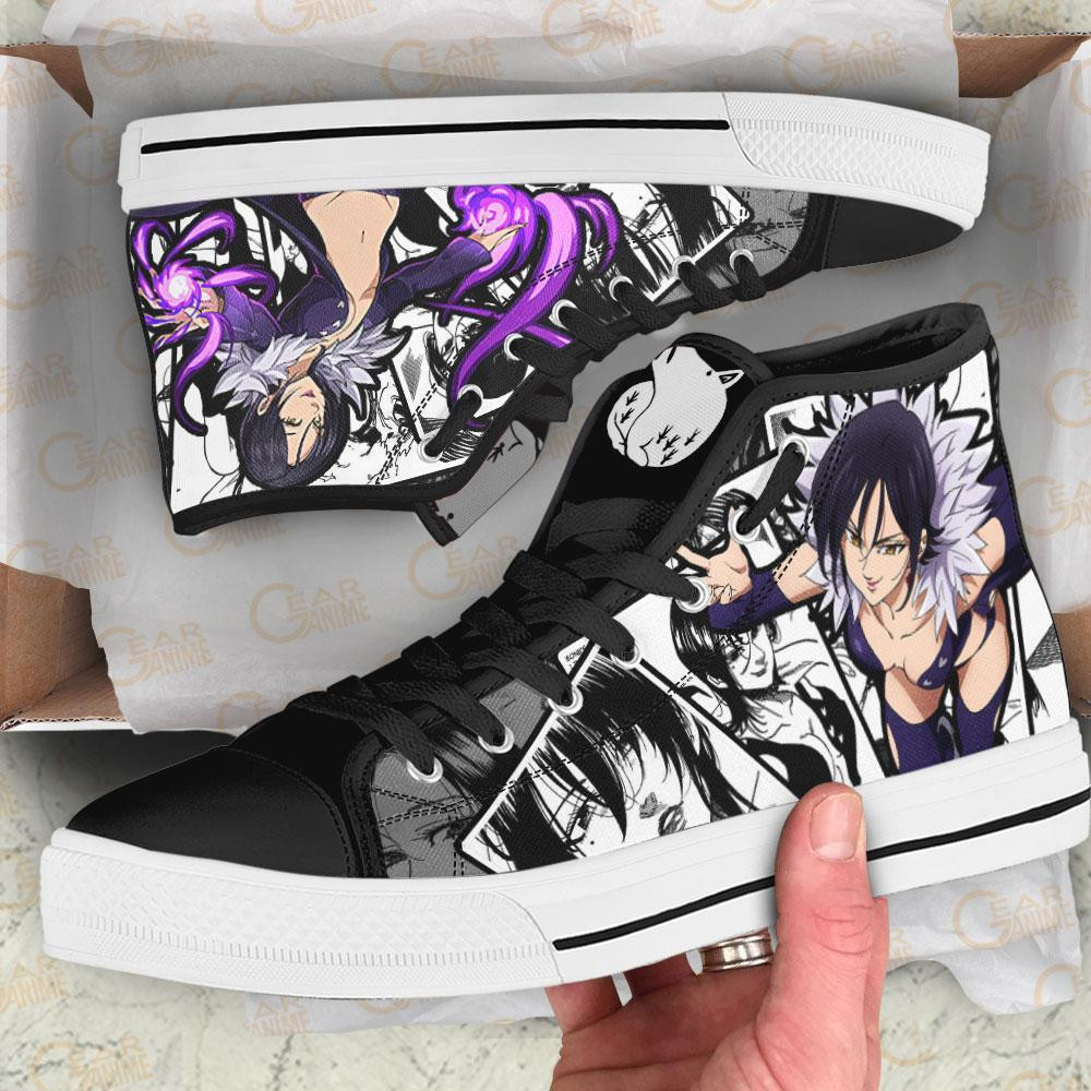 Merlin High Top Shoes Custom Manga Anime Seven Deadly Sins Sneakers