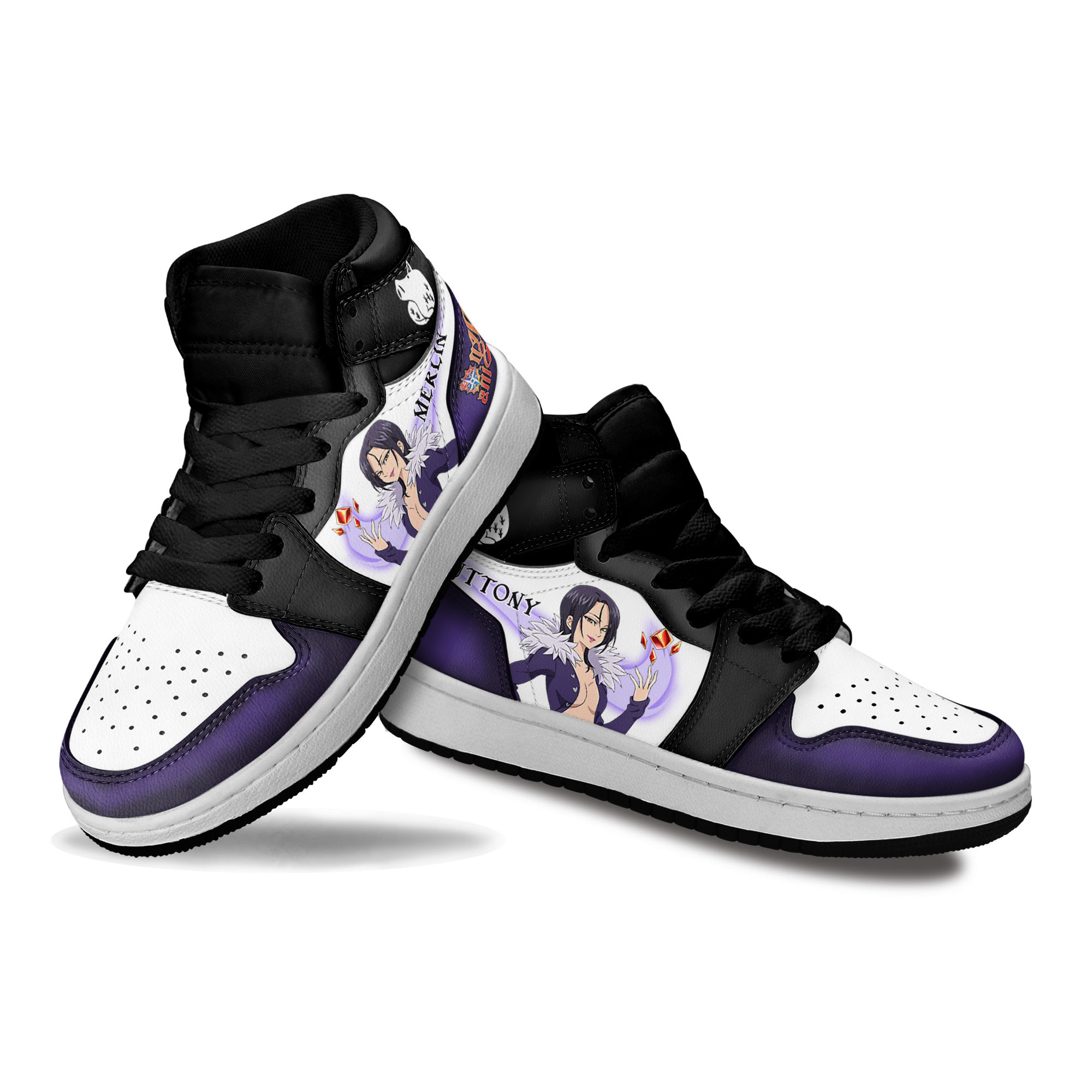 Merlin Kids Sneakers The Seven Deadly Sins Anime Shoes For Kids