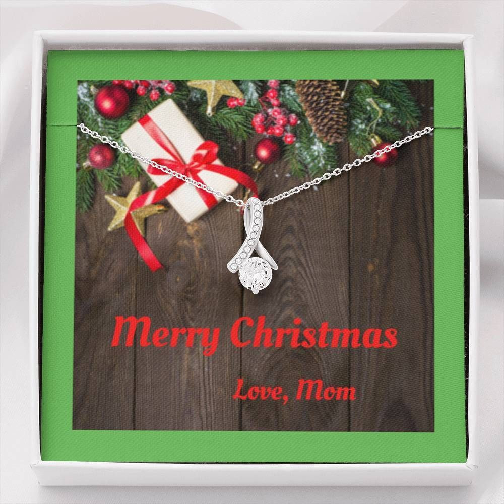 Merry Christmas Alluring Beauty Necklace Gift For Mom
