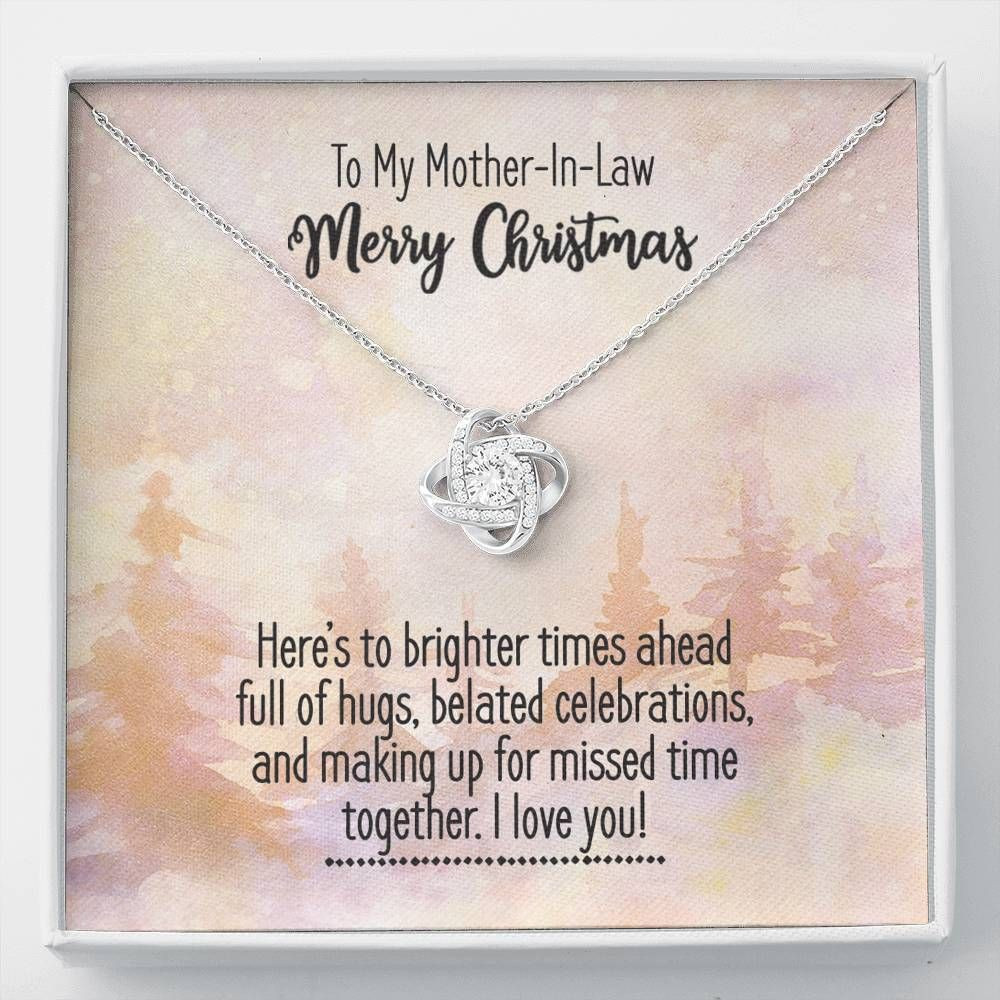 Merry Christmas Love   You Love Knot Necklace For Mother In Law