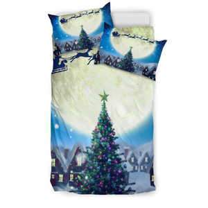 Merry Christmas Tree – Santa Claus (1 + S) Duvet Cover Bedding Set