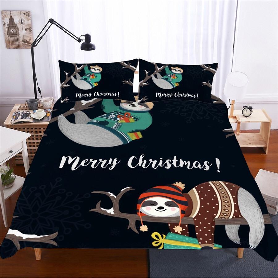 Merry Christmas Withloth On Tree 3D Customized Duvet Cover Bedding Set