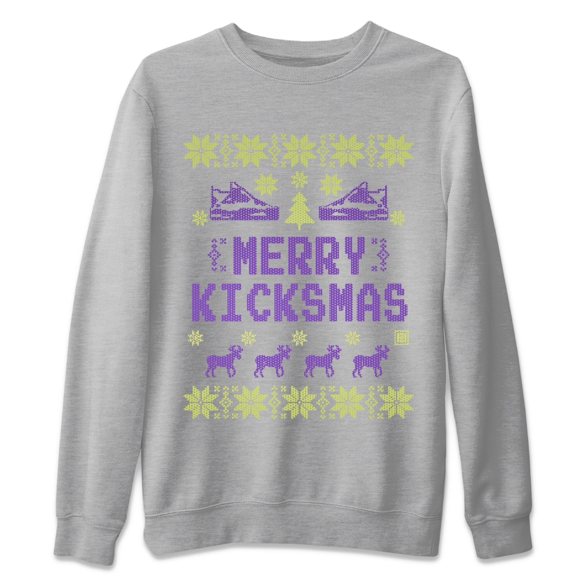 Merry Kicksmas Unisex Sweater – Air Jordan 4 Canyon Purple, Sneakers Matching Sweater