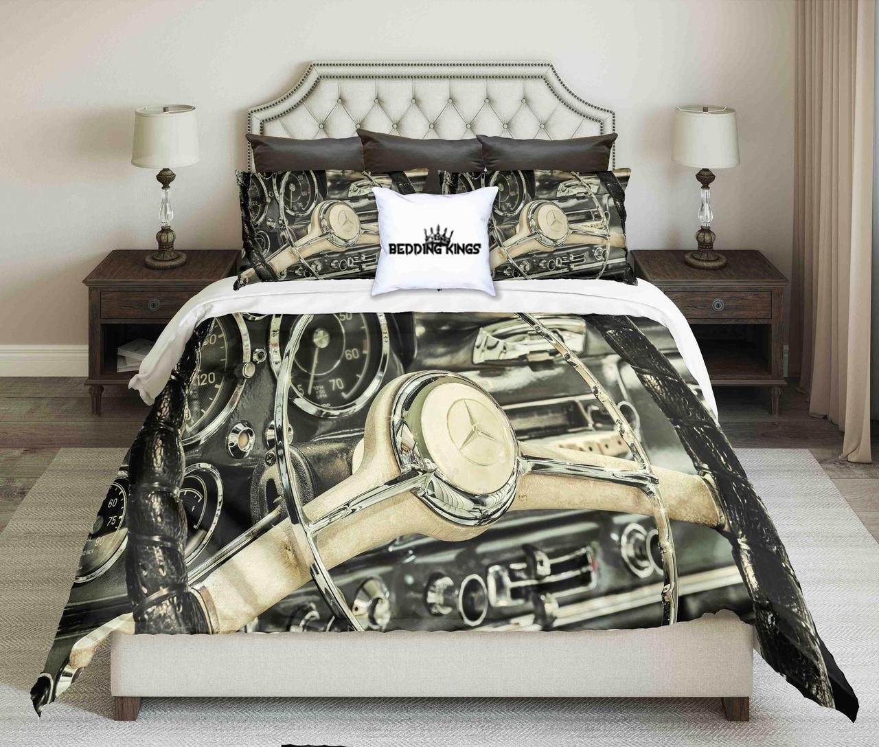 Mersedesbenz Kings 3D Customized Duvet Cover Bedding Set
