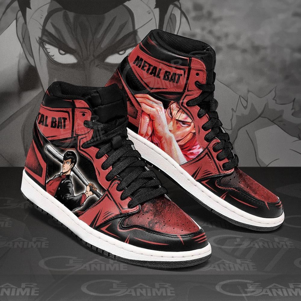 Metal Bat JD1s Sneakers One Punch Man Anime Shoes, Air Jordan Hightop