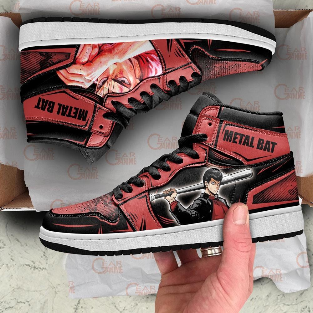Metal Bat JD1s Sneakers One Punch Man Anime Shoes, Air Jordan Hightop