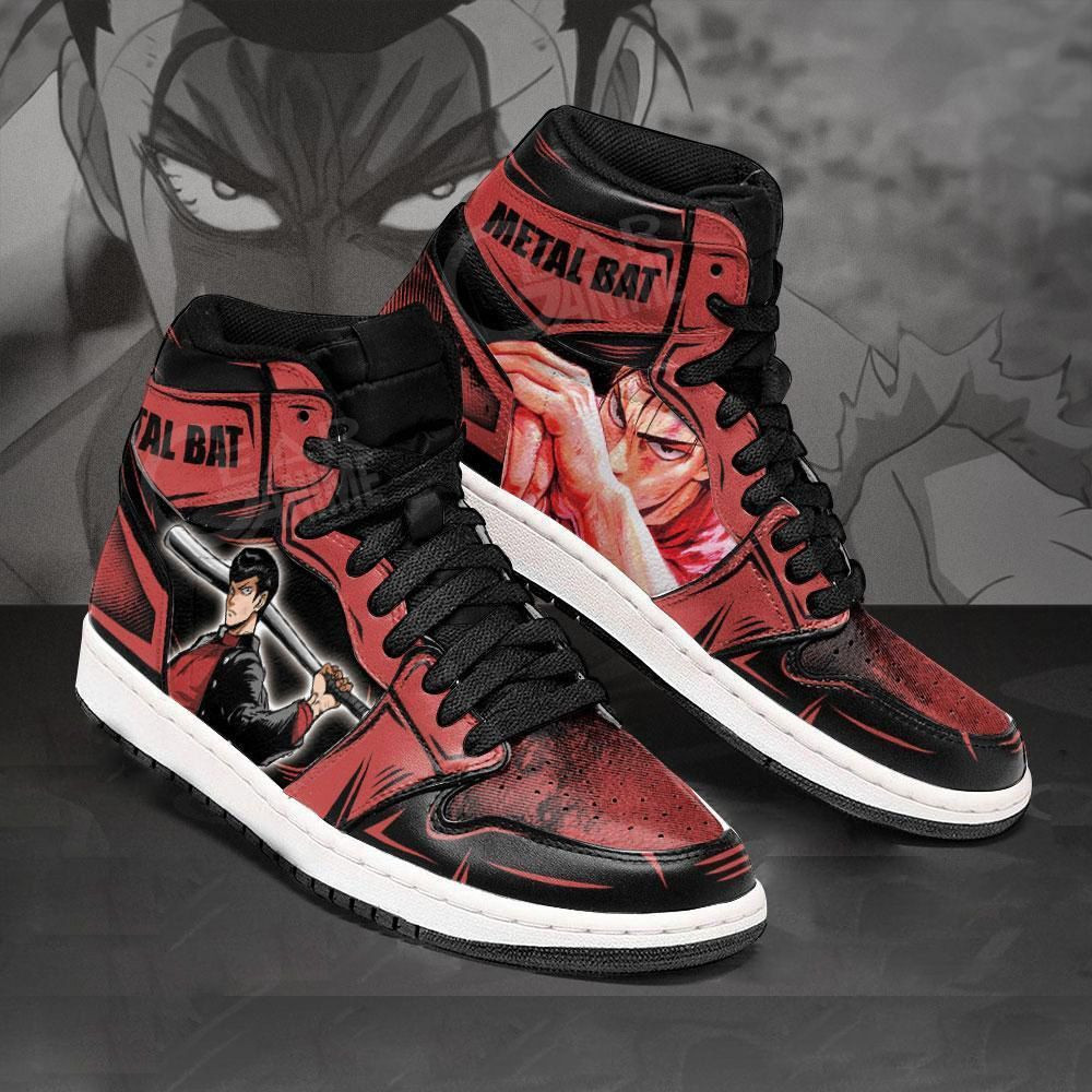 Metal Bat One Punch Man Anime 1 High Top Air Jordan Sneaker, Air Jordan Hightop