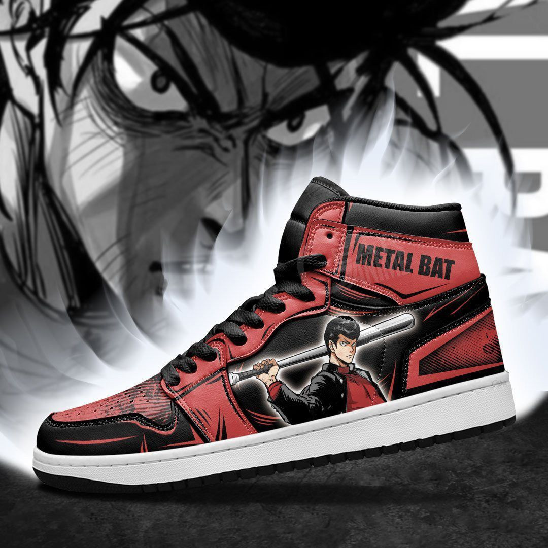 Metal Bat One Punch Man Anime 1 High Top Air Jordan Sneaker, Air Jordan Hightop
