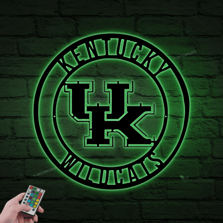 Metal Kentucky Wildcats Led Lights Sign, Kentucky Wildcats Sign, Kentucky Sign, Wildcats Sign, Kentucky Basketball Sign, Kentucky Football Sign